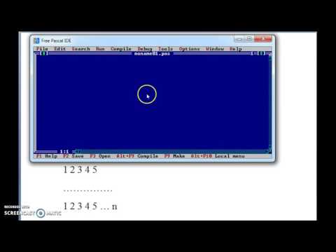 afisarea triunghiului de numere