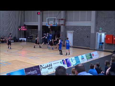 Basketwedstrijd 1/2 finale pupillen Bazel vs Okapi