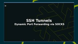 Download the video "SSH tunnel for dynamic port forwarding #tutorial"