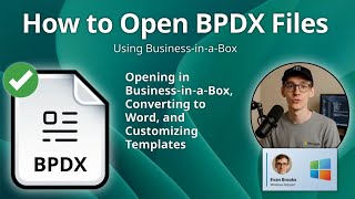How to Open BPDX Files (Business-in-a-Box Document)