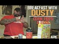 BODYBUILDING OFF-SEASON BREAKFAST | FRIED EGGS AND CORN POPS CEREAL | DUSTY HANSHAW