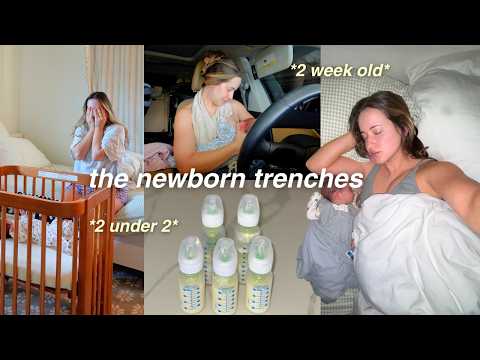 SURVIVING THE NEWBORN TRENCHES 🍼 2 week old newborn & a toddler *2 under 2*