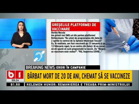 ERORI IN CAMPANIE - BARBAT, MORT DE 20 DE ANI, CHEMAT SA SE VACCINEZE_Stiri B1_16 aprilie 2021
