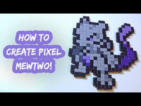 How to create Pixel Mewtwo? DIY Custom Pokemon Pixelart!