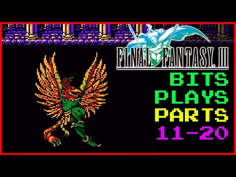 Let's Play Final Fantasy III Famicom/NES - Parts 11-20 | Bits Plays Series