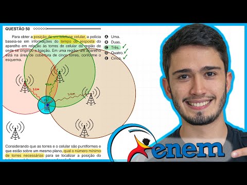 ENEM 2015 - To obtain the location of a cell phone, the police rely on weather information.