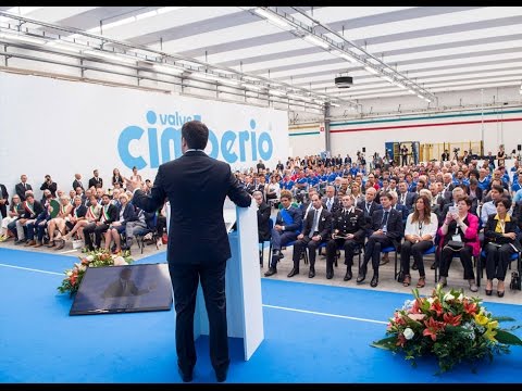 Il Presidente Renzi interviene allo stabilimento della Cimberio (19/07/2016)