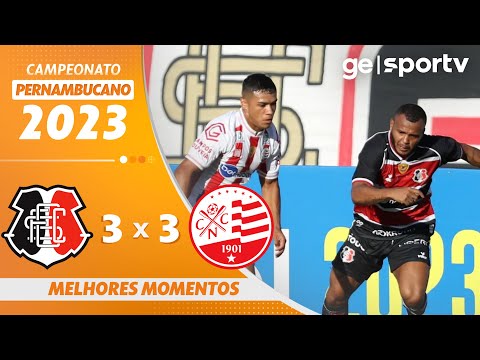 SANTA CRUZ 3 X 3 NÁUTICO | MELHORES MOMENTOS | CAMPEONATO PERNAMBUCANO 2023 | ge.globo