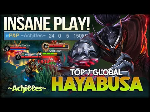 24 Kills 0 Death! Meet Your Nightmare! ~Acђiℓℓes~ Top 1 Global Hayabusa - Mobile Legends