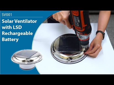 Solar Ventilator with LSD Rechargeable Battery - SV001
