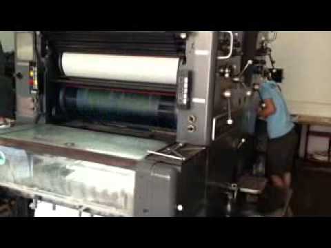Heidelberg sordz 2 color printing machine