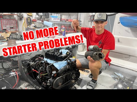 Mercruiser 3.0 Starter Install In My Boat!