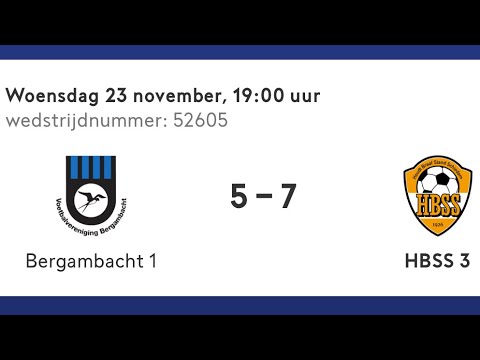 Bergambacht 1 - HBSS 3 | 23-11-2022 | Competitiewedstrijd
