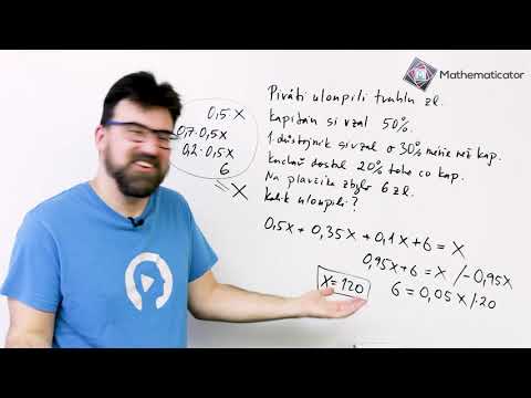 Procenta 2 - Slovní úloha