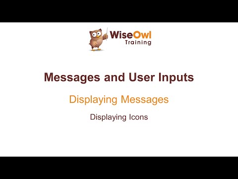 Excel VBA Online Course - 5.1.3 Displaying Icons