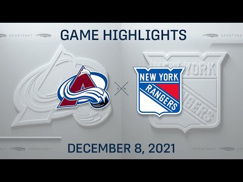 NHL Highlights | Avalanche vs. Rangers - Dec. 8, 2021