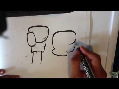 How to Draw a Boxing Glove - Easy Things To Draw