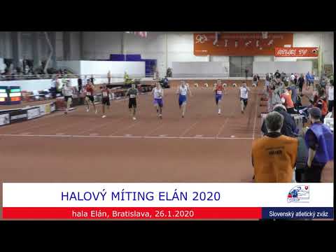Elan meetin 2020 - 60m man, A FINALE - Jan Volko, Aleksa Kijanović