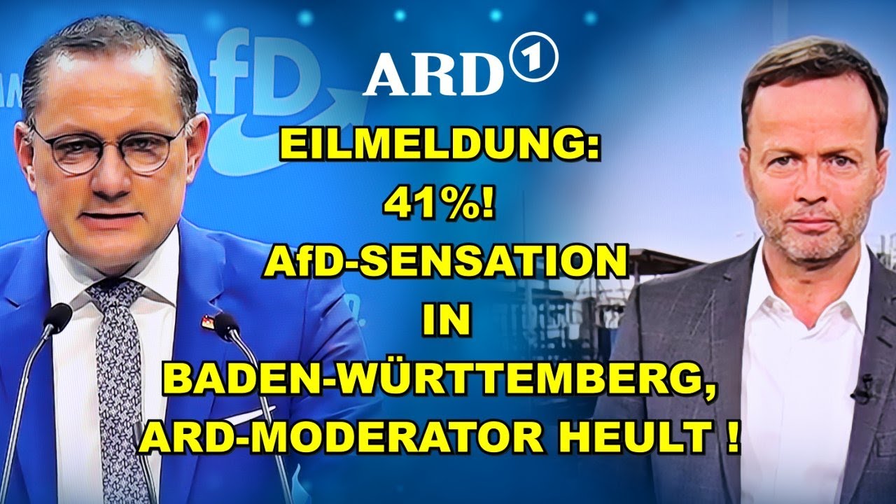 EIL: 41%! AfD-WUNDER, ARD-Mann HEULT!