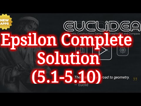 Euclidea Epsilon full (5.1-5.10) walkthrough