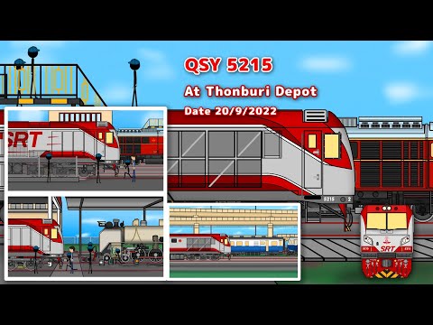 รถไฟไทย Galaxy ​express​ 901: รถจักร QSY 5215 (CRRC U16)​ ที่โรงรถจักรธนบุรี​ Thonburi Depot​