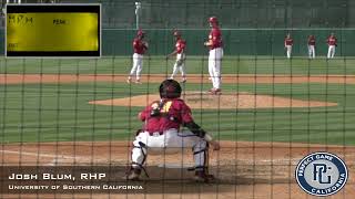Josh Blum Prospect Video, RHP, University of Southern California