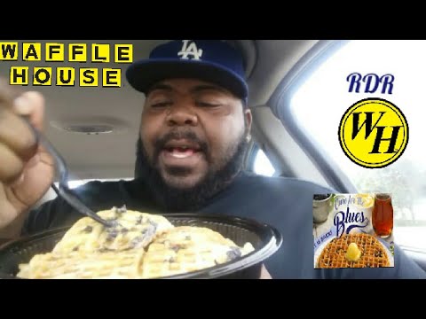 Waffle House NEW Blueberry Waffles Review!!!!