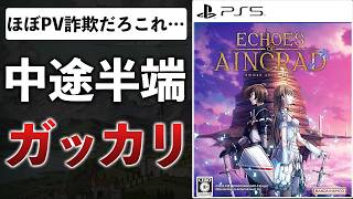 SAO新作ゲーム、ファンの期待を裏切ってくる未完成品だった件【体験版感想】【Echoes of Aincrad】