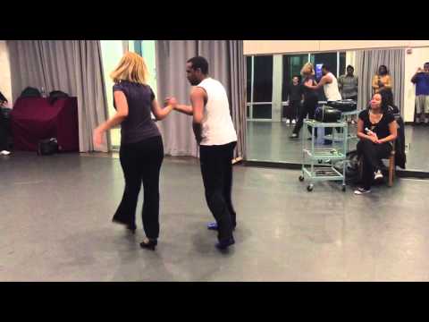 Baile de Casino:  Adrian y Claudia (from El Vedado, Havana, Cuba), Partnerwork figures
