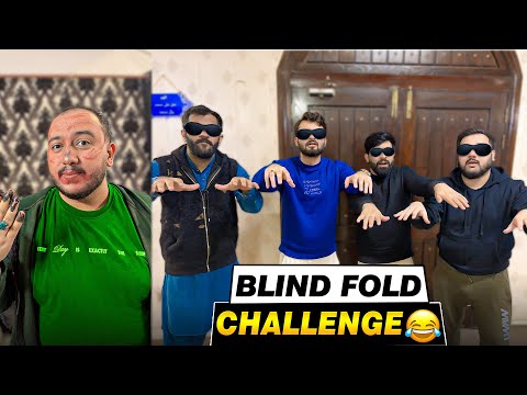 BlindFold Challenge With Friends😀Funniest Tasks For Haider And dogar 😆