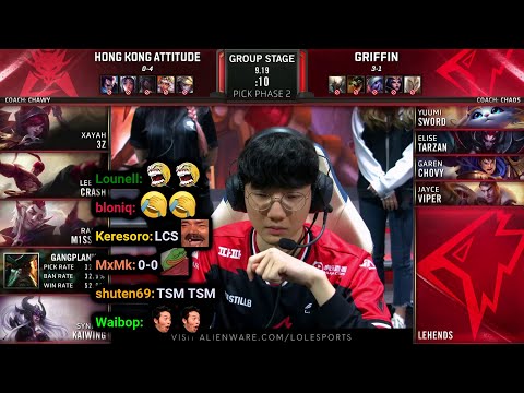 HKA vs GRF | 2019 Worlds Groups Day 6 | Twitch VOD with Chat