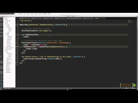 Learning AngularJS Tutorial Unit Testing | packtpub com