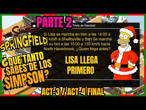 ¡TRIVIA NAVIDEÑA DE LOS SIMPSON! (PARTE 2) [Springfield Tapped Out: Navidad 2021]