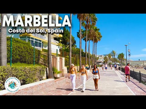 Marbella, Spain  🇪🇸  - Costa del Sol 4K HDR Walking Tour with Captions