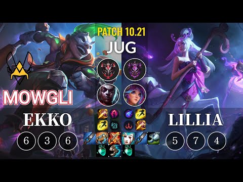 VIT Mowgli Ekko vs Lillia Jungle - KR Patch 10.21