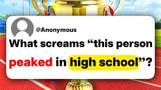 What screams this person peaked in high school