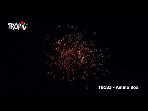 TB183 - Ammo Box 100 - TROPIC Fireworks, Fajerwerki, Feuerwerk, Vuurwerk, Feu d'artifice