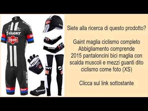 Gaint maglia ciclismo completo Abbigliamento comprende 2015 pantaloncini bici maglia con sc