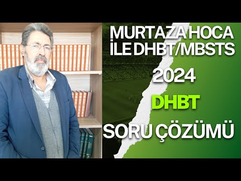 DHBT 2024 Soru Çözümü 🔍 | En Güncel ve Detaylı Anlatım! (ÖSYM Formatında)
