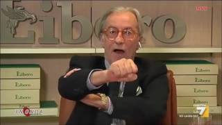 SHOW  DI VITTORIO FELTRI : IO SONO XENOFOBO, CAZZO ME NE FREGA DEGLI IMMIGRATI .