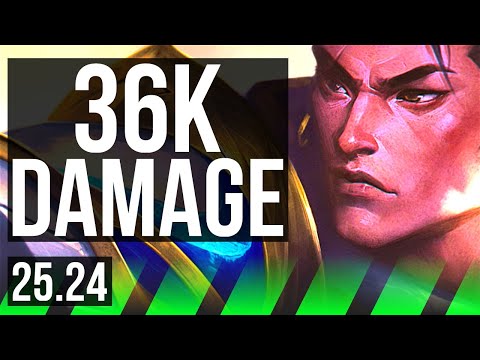 XIN ZHAO vs KAYN (JGL) | Perfect KDA: 14/0/15, 36K damage | KR Master | 25.24