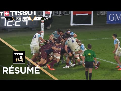 TOP 14 Season 2025-2026 D08 - Summary Union Bordeaux-Bègles - Aviron Bayonnais