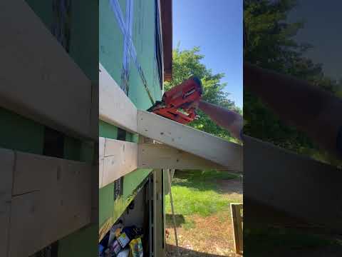 HOW TO BUILD A GARAGE PORTICO | FRAMING #shorts #construction #diy #tutorial