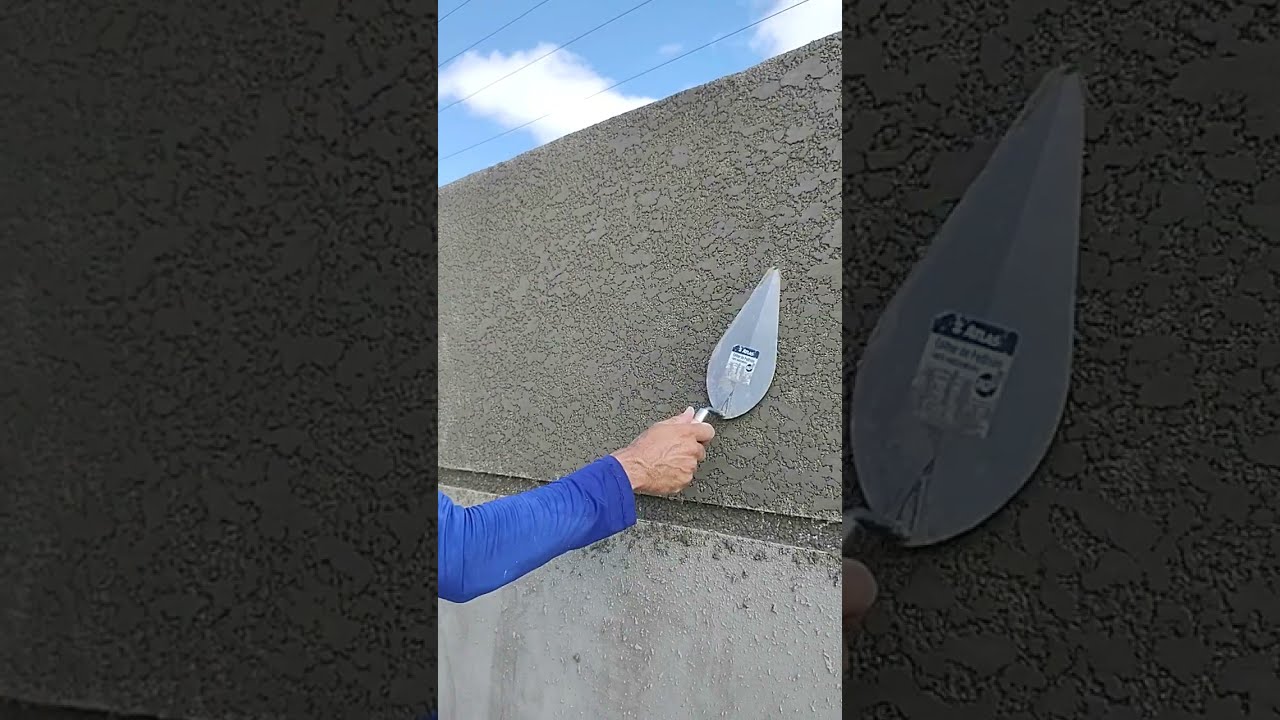 como fazer textura projetada acabamento travertino