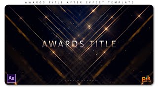 Award Titles - Free After Effect Template