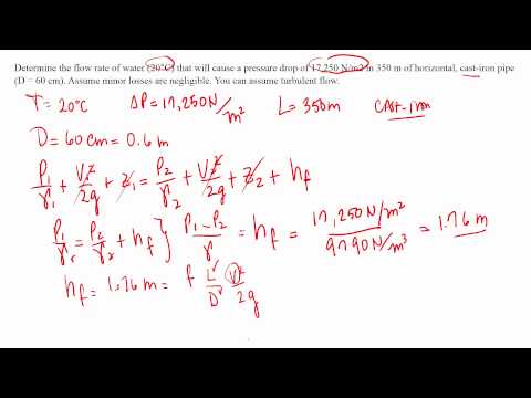 Calculating flow using Darcy-Weisbach