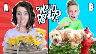 Eat Mustard Nachos or Squat Like a Dog?? (Would You Rather??) / K-City Family
