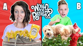 Eat Mustard Nachos or Squat Like a Dog?? (Would You Rather??) / K-City Family