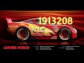 Numbers 1 To 2500000 Red McQueen Edition