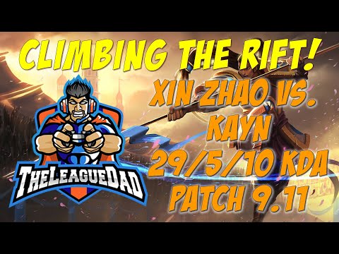 Destroying With Xin Zhao!- 29/5/10 KDA- Patch 9.11